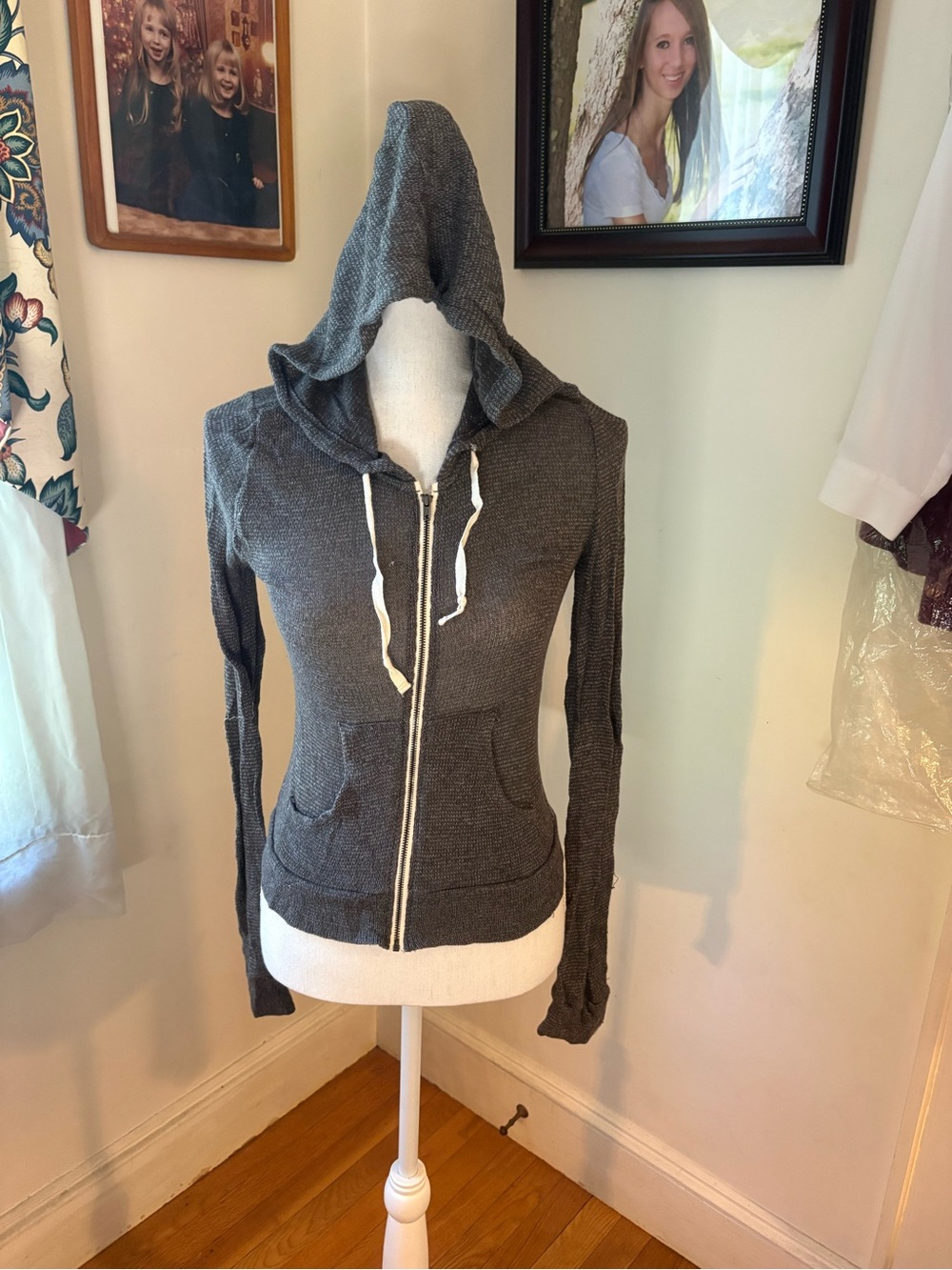 Abercrombie & Fitch Gray Zip Hoodie